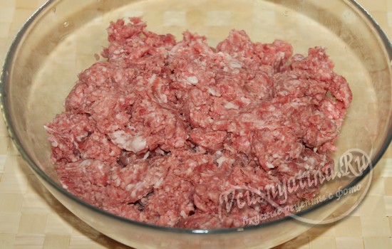 выкладываем фарш