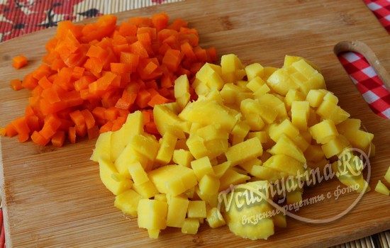 режем кубиками