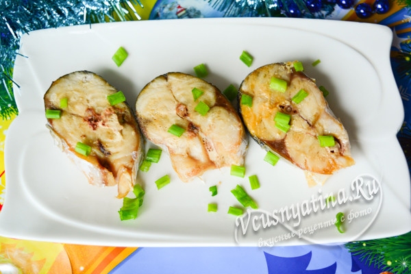 запеченная скумбрия готова